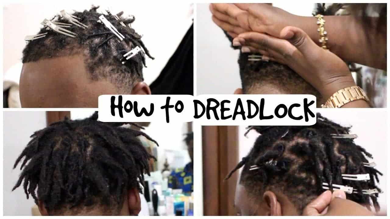 Palm rolling to grow dreadlocks from short hair