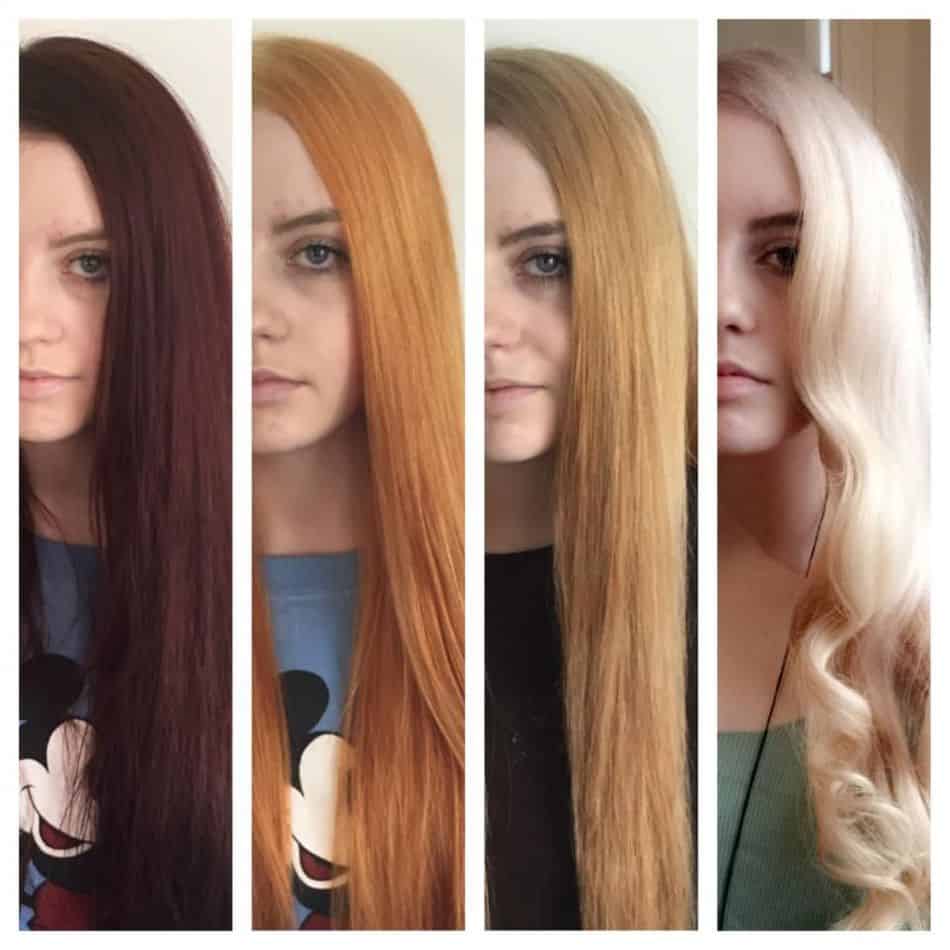 Coloring your hair blonde without passing through that dreadful orange stage