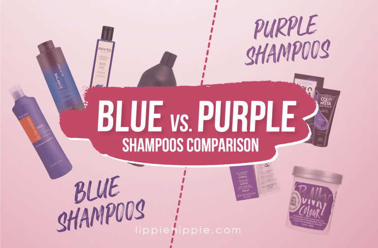 Blue vs. Purple Shampoos Comparison